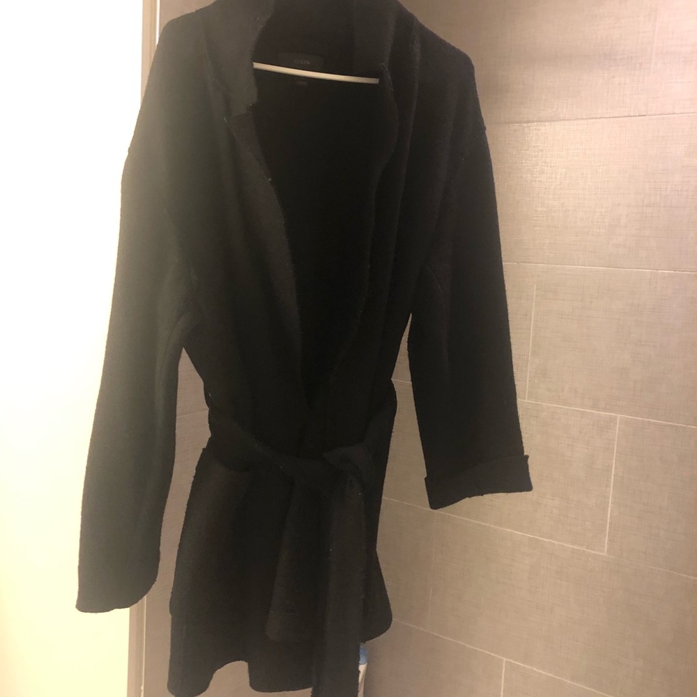 Boiled wool JCrew tie jacket